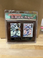 Barry Sanders Superstar Collector Plaque #1225 1996 The Fairfield Company Box235