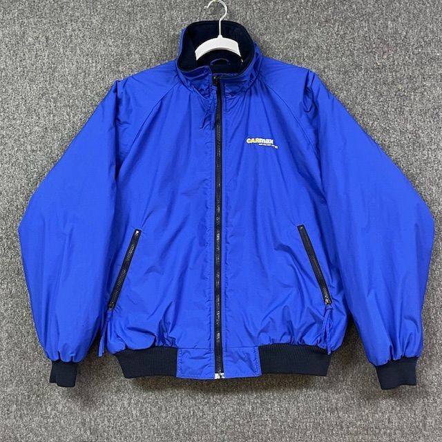 CarMax Jacket Mens L Blue Nylon Bomber Full Zip Pockets California