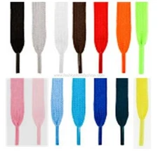 1 Pair Flat Shoelaces Shoe Strings Laces 27",36",45",54";Black,White,Navy,Grey..