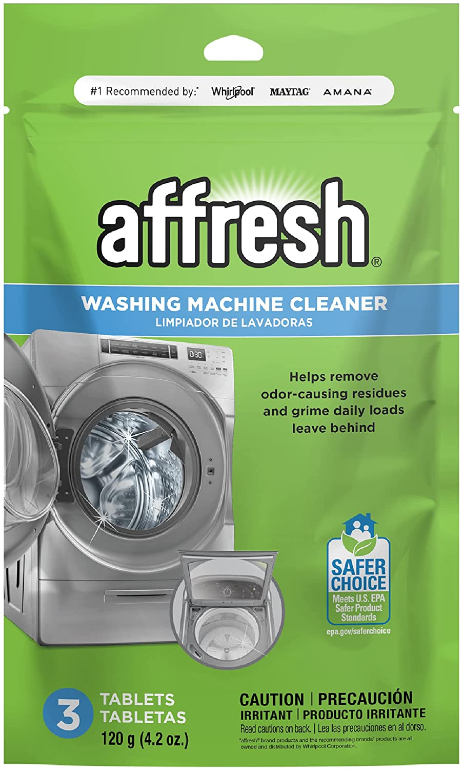 Affresh Washing Machine Cleaner, Cleans Front Load and Top Load Washers, Includi
