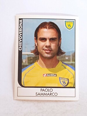 FIGURINE FOOTBALLERS PANINI 2005/06 CHIEVOVERONA SAMMARCO n 66 NEW WITH VELINA