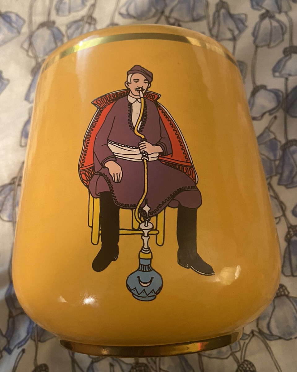 Vtg Savinelli Tabacchina Cosmopolitan Tobacco Jar Made in Italy
