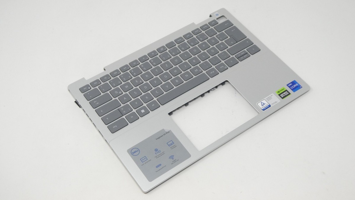 Dell Inspiron 14+ 7430 Palmrest & German Backlit Keyboard Assembly