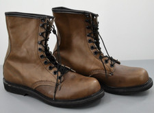 Men's VTG NOS 1970s Brown Leather Walker Lace Up Hunting Boots 10.5 EEE 70s
