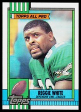 Reggie White, 1990 Topps, #86, Philadelphia Eagles,