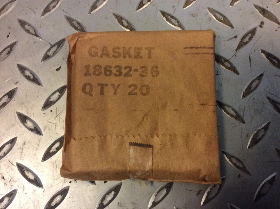 Harley Davidson NORS Tappet Bloque Junta Juntas 36-1947 Knucklehead Paquete de 20 Foto 2 de 4