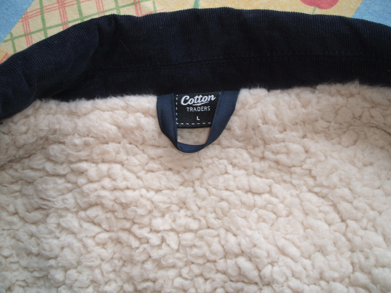 Cotton traders Mens NAVY BLUE QUILTED LIGHTWEIGHT JACKET SIZE L IDEAL