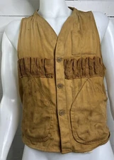 Vintage Black Sheep Brand Vest Mens L Game Hunting Button Shooting Outdoor USA