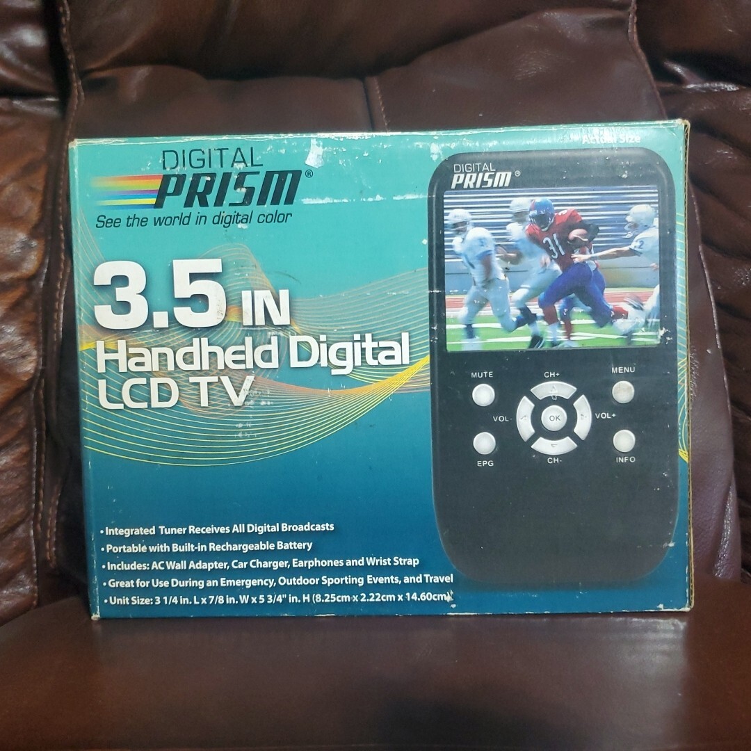 Digital Prism 480i LCD Handheld Digital TV Black for sale online eBay