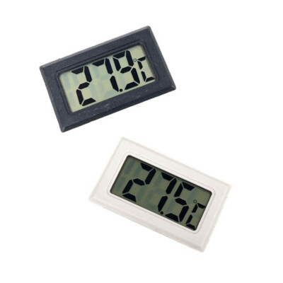 Digital Black/White Embedded Mini LED Thermometer Temperature Cooling Tester