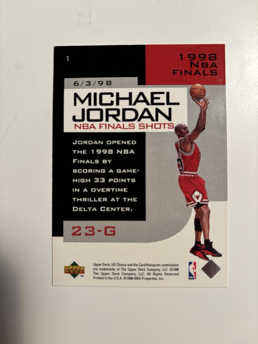 1998 Upper Deck - Michael Jordan NBA Finals Shots 6/3/98 | eBay