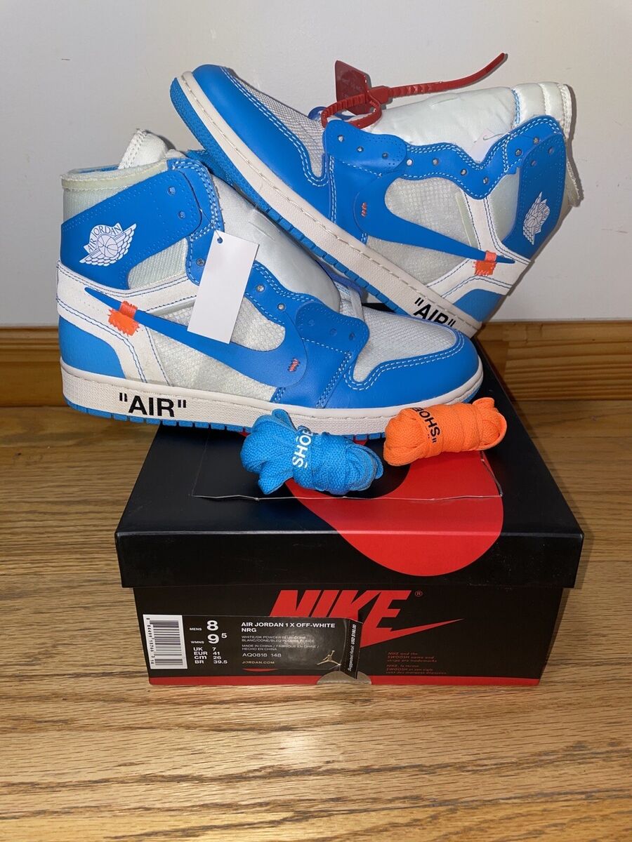 Nike Air Jordan Retro 1 Off White UNC- 100% Authentic Nike Air Jordan Retro 1 Off White UNC- 100% Authentic