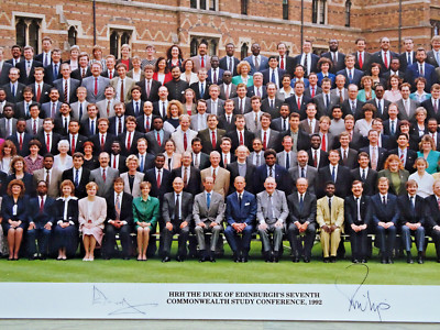 Autogramm Prince Philip +Edward Foto signed (Queen Elizabeth II) Autograph Prinz