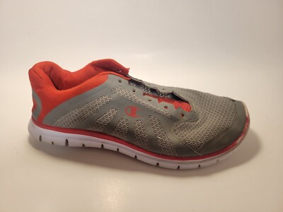 Champion Boys Youth Kids Gray Red White Athletic Sneaker Low Top Mesh  Shoes