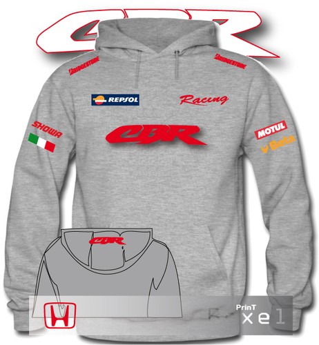 FELPA HOODIE STAMPA HONDA CBR REPSOL RACING MARQUEZ MOTO GP POLO TSHIRT |  eBay