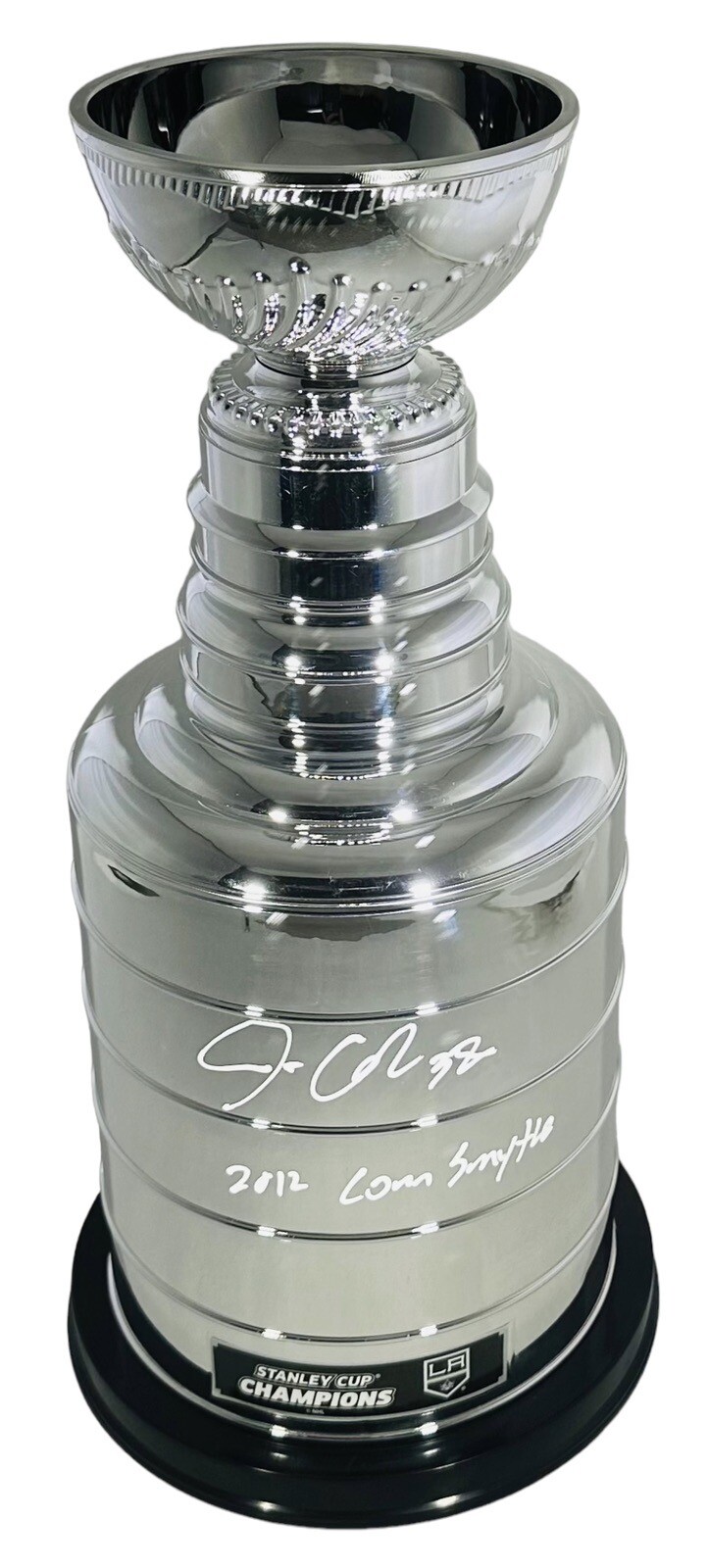 Jonathan Quick Autographed Signed Los Angeles Kings LA Kings Stanley Cup 14 Trophy 2012 Conn Smythe + BAS COA 