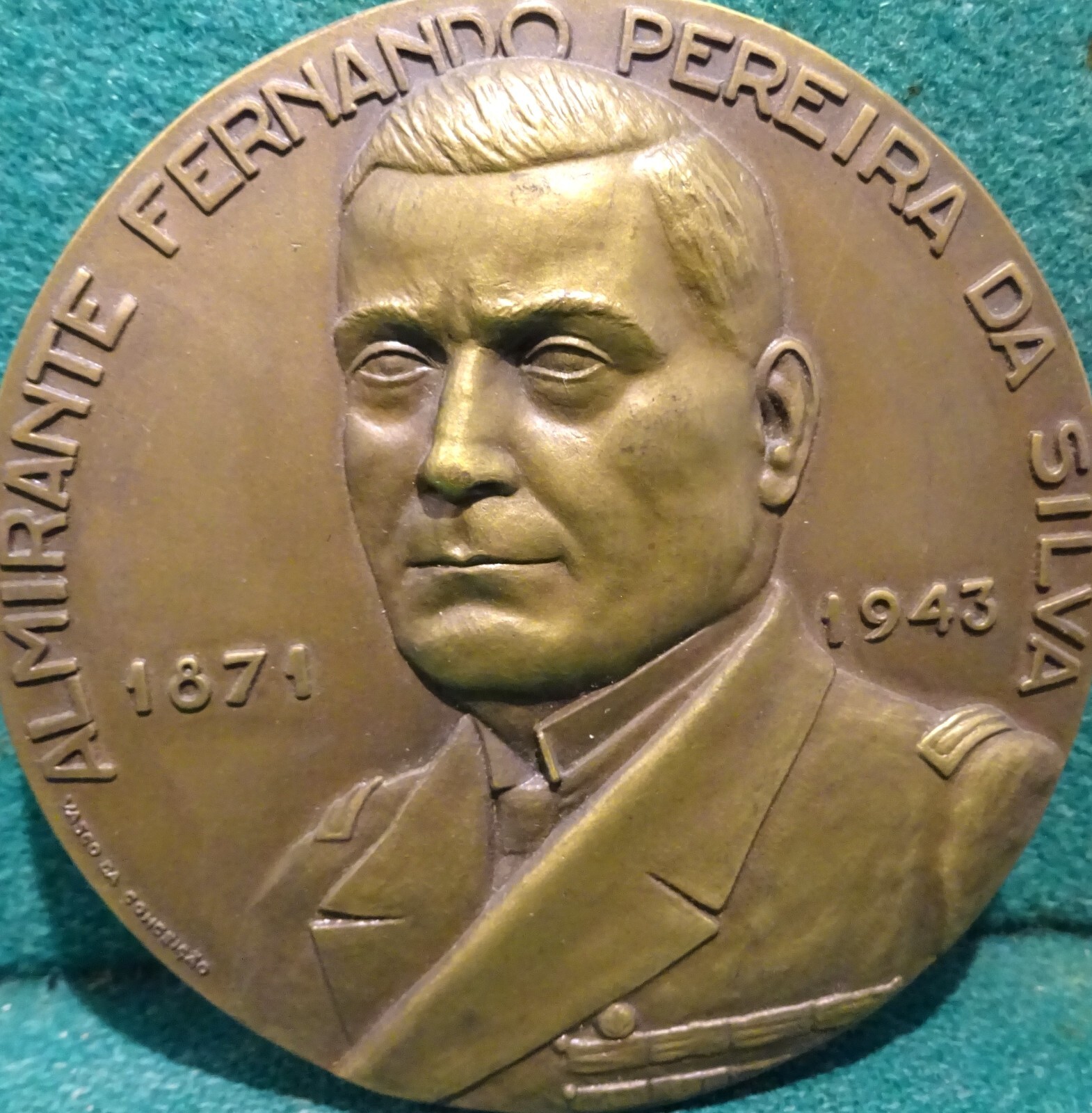 CARAVEL & WAR VESSELS / ADMIRAL PEREIRA DA SILVA 80mm 1971 BRONZE MEDAL