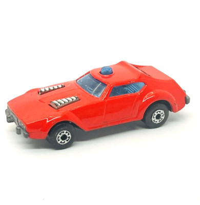 Matchbox Lesney Superfast 64 Fire Chief Car, rot, selten alle 5 Bogenräder, neuwertig!