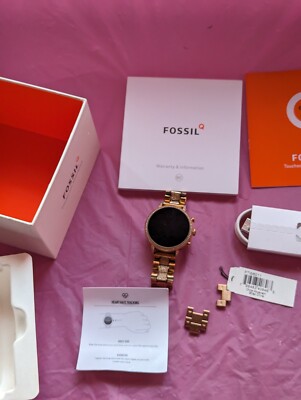 Fossil Q Venture HR crystal rose gold smartwatch women DW7F1 BAND PARTS  ONLY