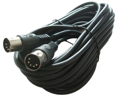 Cavo 5 Pin DIN Cavo MIDI Stagg SMD3 Serie S - Lunghezza 3 Metri - Prese DIN In Metallo - Nero Accessorio Musicale MIDI - Foto 7