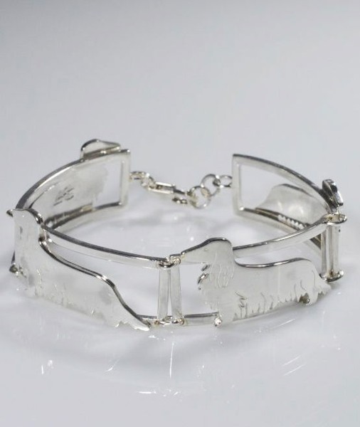 Armband 4 Teile Langhaardackel 2 In Sterlingsilber Luce-image