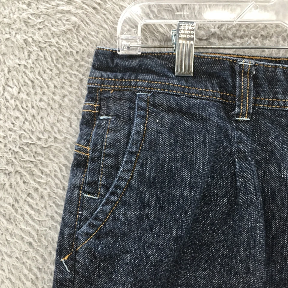 American Rag Chino Shorts Womens 14 (Actual 36x4.5) Blue Denim Mid Rise Zip Fly - Image 2 of 4