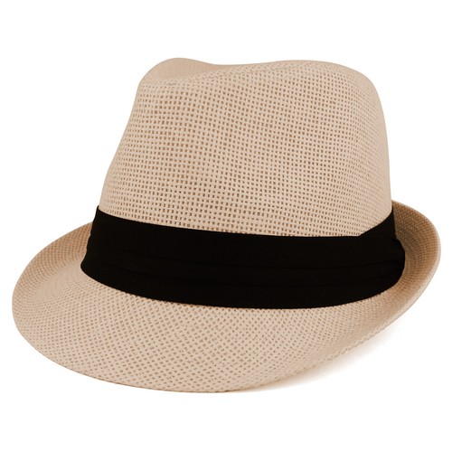 Colorful Straw Fedora Hat with Black Pleated Band - FREE SHIPPING - Picture 26 of 34