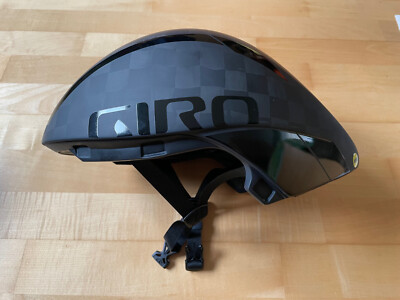Giro Aerohead Ultimate MIPS Aero / Tri Helm - Größe S - matte black/gloss black