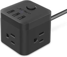 Power Strip Extension Cord with USB, Outlet Strip USB, Power Strips 3 USB Ports