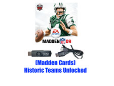 Madden NFL 09 Roster Historic Teams Unlocked Save Original Xbox USB Memory 2009