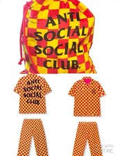 Anti Social Social Club - The Only Time I Can Think Pijama Set size Small