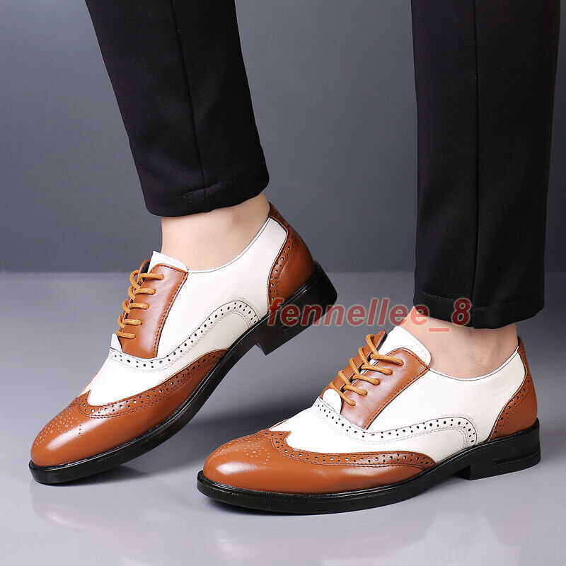 SAOLA Scarpe eleganti uomo Brogues scarpe da derby formali Oxford stringate scarpe da lavoro casual