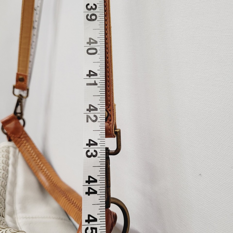 Free People Golden Valley Vegan Leather Messenger Bag White Crossbody