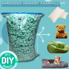 Shredded Memory Foam Fill Refill for Pillow, Bean Bag, Dog Pet Bed Cushion 20 lb