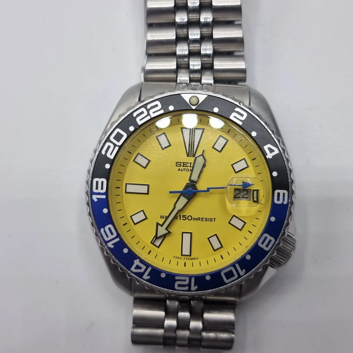 Seiko 7002 best sale yellow
