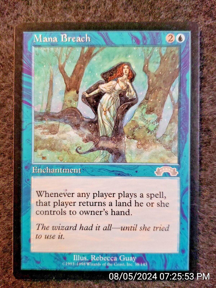 Mana Breach Exodus NM Blue Uncommon MAGIC THE GATHERING MTG CARD