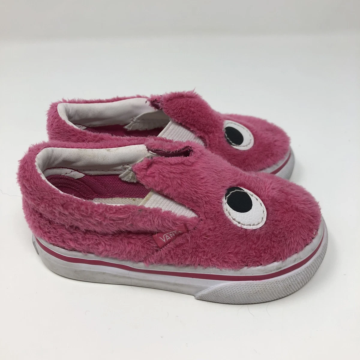 Vans slip on fur pink cheap