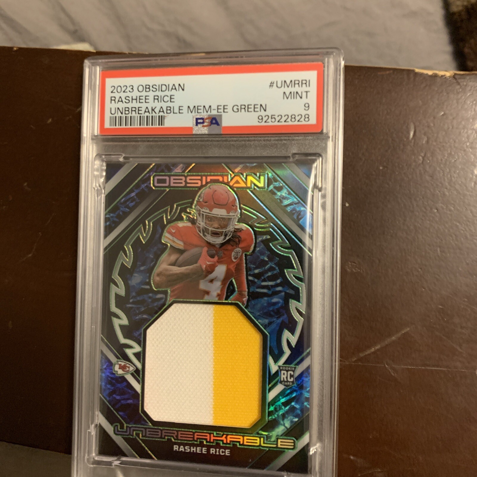 2023 OBSIDIAN RASHEE RICE UNBREAKABLE MEM-EE GREEN 25/25