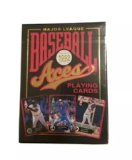 Playing cards Baseball Aces 1992 Playing Cards Deck  Unopened Major League U.S. 
