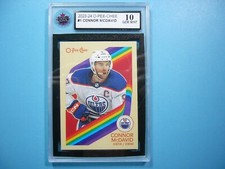 2023/24 O-PEE-CHEE NHL HOCKEY CARD #1 CONNOR MCDAVID KSA 10 GEM MINT RAINBOW OPC
