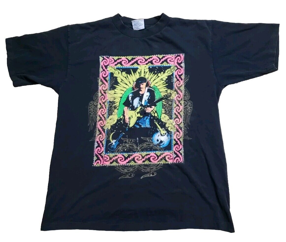 Vintage Santana 1994 World Tour Black T Shirt Large | eBay Vintage Santana 1994 World Tour Black T Shirt Large | eBay