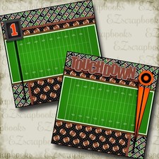 Touchdown NPM - 2 Premade Scrapbook Pages - EZ Layout 2529