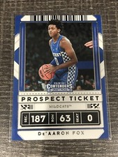 2020-21 Panini Contenders Draft Picks Prospect Ticket De'Aaron Fox #22