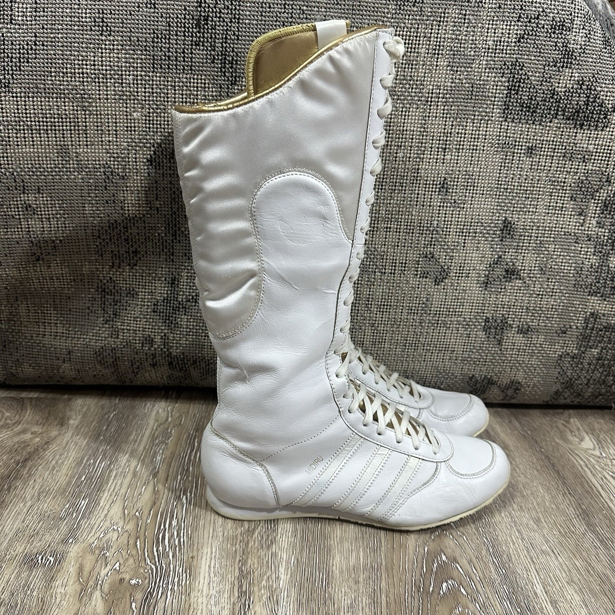 adidas MIDIRU ロングレースアップシューズ　レア　アディダスy2k Rare Vintage Adidas Midiru High Boxing Leather Boots Y2K Size 7 1