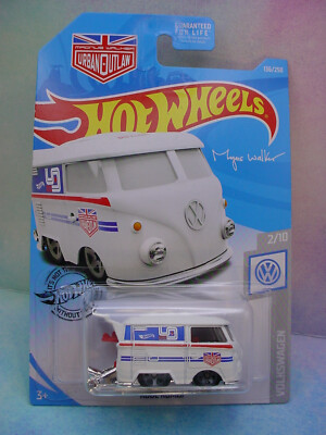 2019 Hot Wheels KOOL KOMBI #136✰white VW bus; red;MAGNUS WALKER