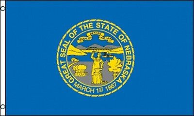 3'x5' Nebraska State Flag USA Outdoor Indoor Banner US Corn Huskers Lincoln 3x5