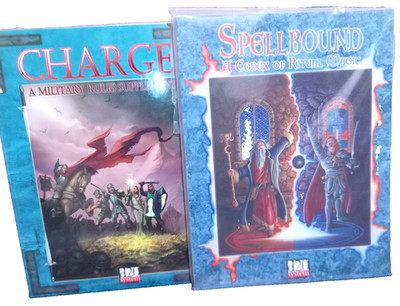 Lot of 2: Living Imagination d20 RPG SPELLBOUND CODEX + CHARGE RULES SUPLEMENT