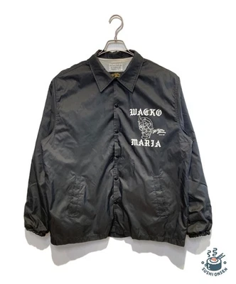 WACKO MARIA × 56 TATTOO STUDIO Coach Jacket Size: L Black Men | eBay