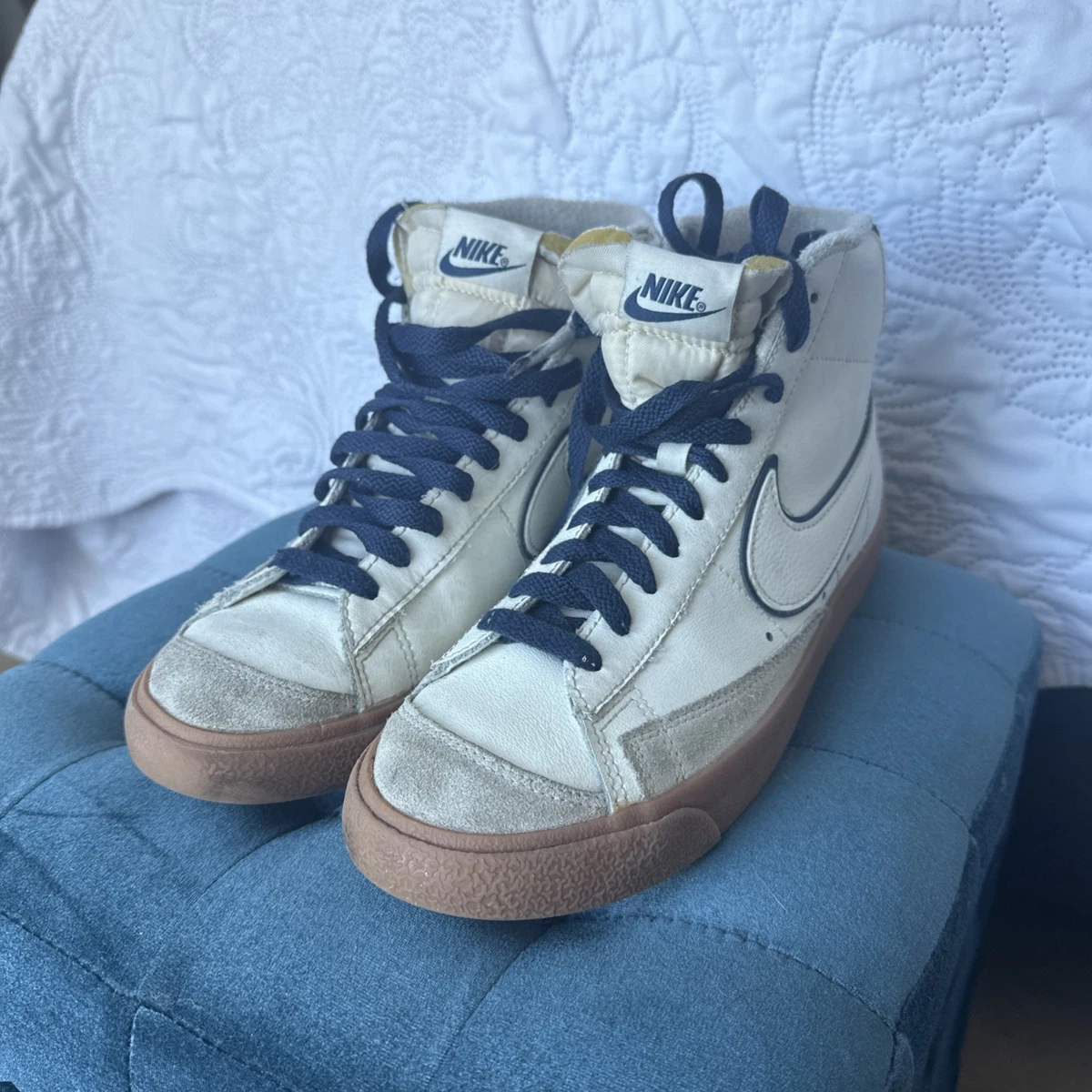 Nike Blazer Mid 77 PRM Sail Navy Gum Men\'s Size 10 Nike Blazer Mid  main image 2