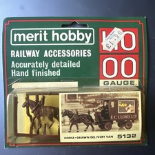 Vintage MERIT HOBBY OO Guage Horse Drawn Delivery Van 5132 Railway Kit